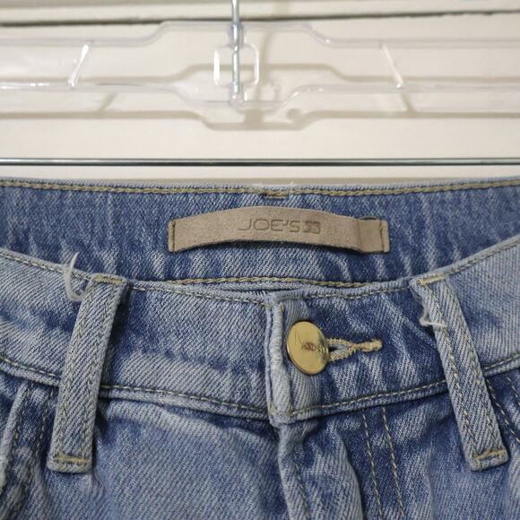 Joe's Jeans Mia Raw Hem High Rise Light Wash Wide Leg Loose Baggy Ankle Jeans 29 - Picture 5 of 10